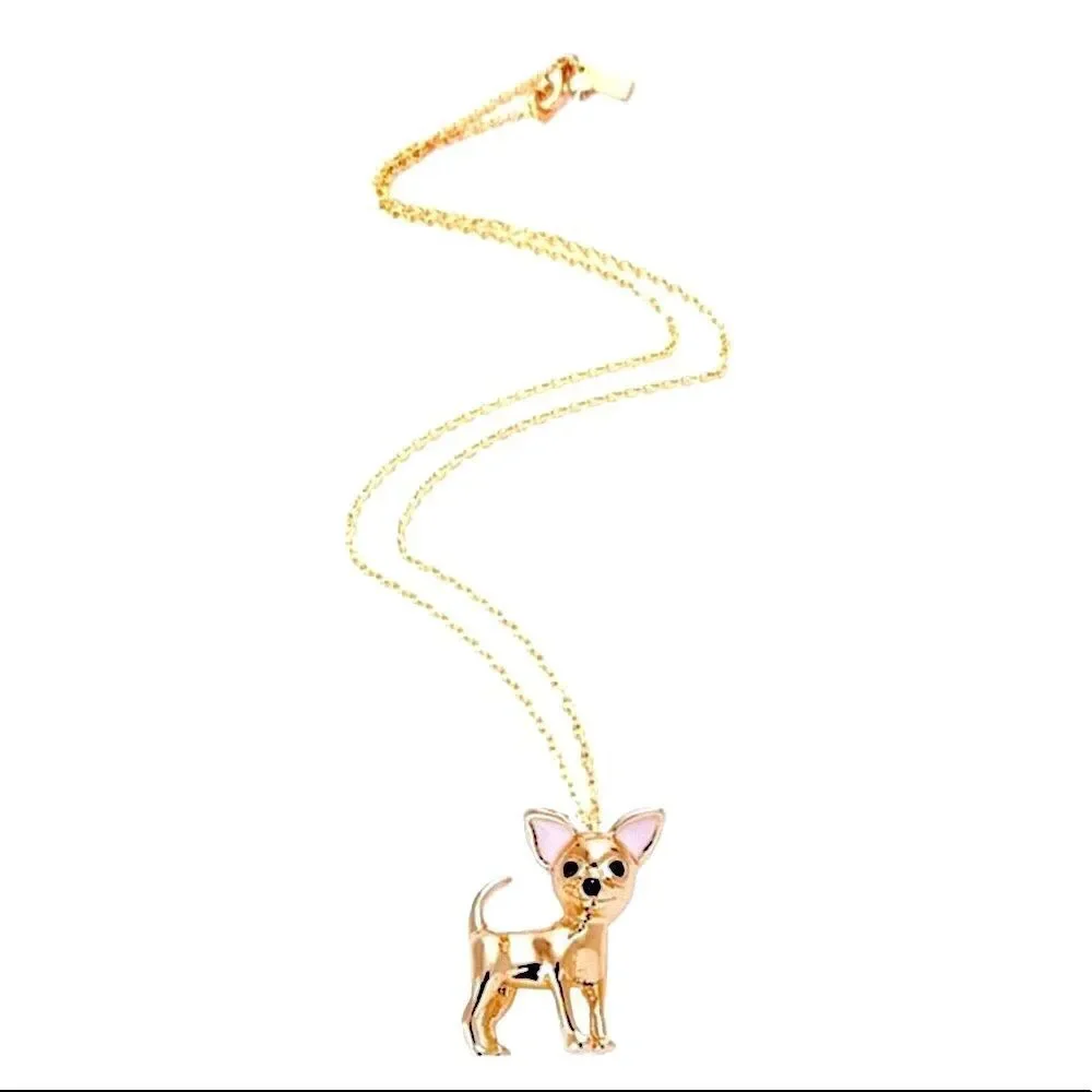 NEW KATE SPADE YO QUIERO TACO CHIHUAHUA NECKLACE
